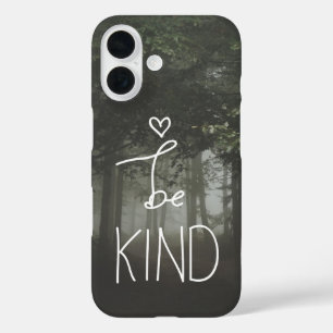 White Be güte Zitat Niedliche Herz Typografie Girl iPhone 16 Hülle