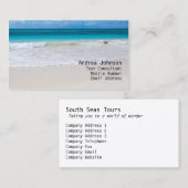 White Beach Business Card Visitenkarte (Vorne/Hinten)