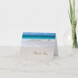White Beach Hochzeit Danke, Note Card Dankeskarte