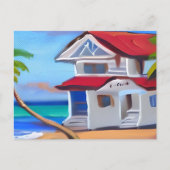 White Beach House | BEHALTEND TOUCH Postkarte (Vorderseite)