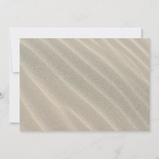 White Beach Sand Landschaftlich Lighthouse Geburts Einladung (Rückseite)