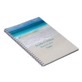 White Beach Wedding Gast anmelden Notizblock (Rechte Seite)