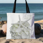 White Beach Wedfish Hydrangea Herzlich Willkommen Tasche