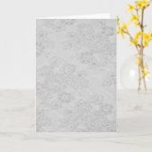 White Beaded Lace Feminine Wedding Card Karte (Gelbe Blume)