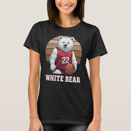 WHITE BEAR BASKETBALL T-Shirt (Vorderseite)