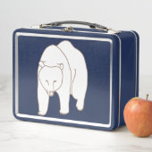 White Bear Drawing Lunch Boxes Metall Brotdose (Beispiel)