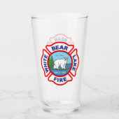 White Bear Lake MI Feuerwehr. Glas (Vorderseite)