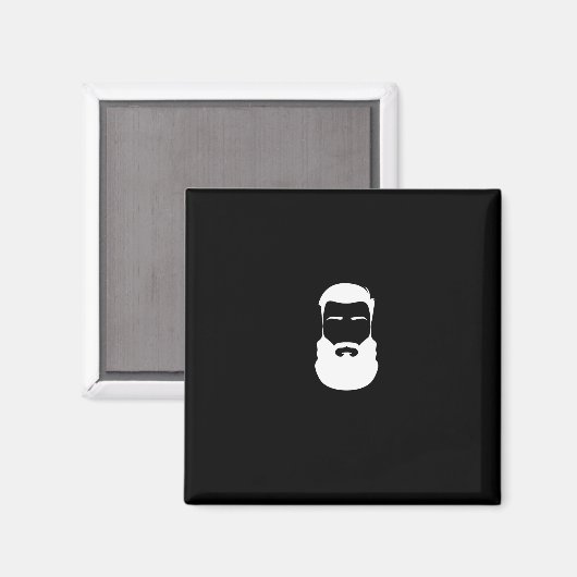 White Beard Magnet (Vorderseite/Rückseite)