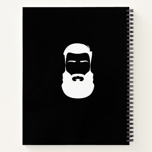 White Beard Spiral Notebook Notizblock (Rückseite)