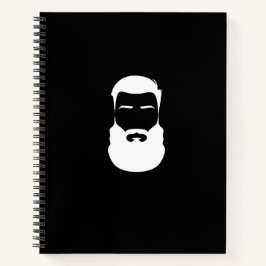 White Beard Spiral Notebook Notizblock