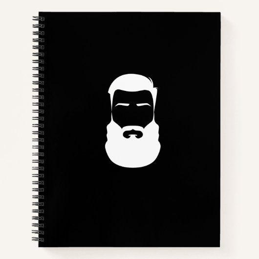 White Beard Spiral Notebook Notizblock (Vorderseite)