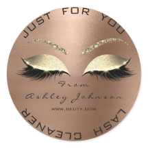 White Beauty Salon Glitzer SkinnyGold Lash Cleaner