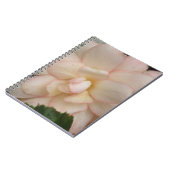 White Begonia Blume Notebook Notizblock (Linke Seite)