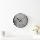 White Begonia Runde Wanduhr (Zuhause)