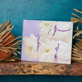 White Begonias Still Life Foto Plaque Fotoplatte