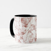 white beige abstract fashionable modern pattern tasse (Vorderseite Links)