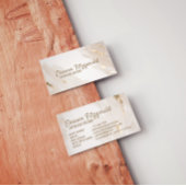 White & Beige Minimalist Interior Design Style Visitenkarte