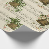 White Bell Music Wrapping Paper Geschenkpapier (Ecke)