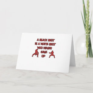 White Belt Black Belt Karte