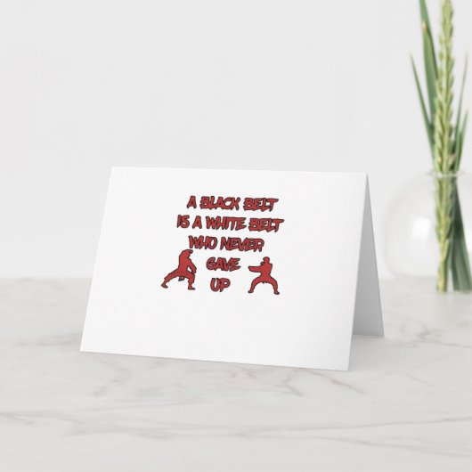 White Belt Black Belt Karte (Vorderseite)