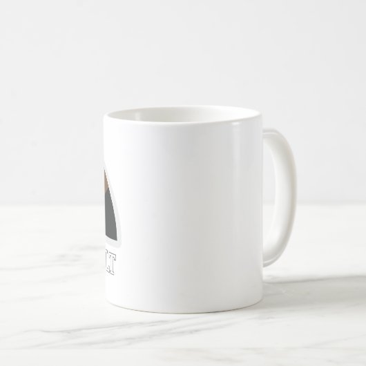 White Belt Jiu Jitsu Kaffeetasse (VorderseiteRechts)