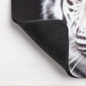 White Bengalisch Tiger Fotografy Mousepad (Ecke)