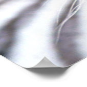 White Bengalisch Tiger Fotografy Poster (Ecke)