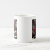 White Berries Primitive Christmas Red Kardinal Kaffeetasse (Mittel)