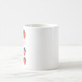 White Berry Fond von dir Illustrierte Erdbeere Kaffeetasse (Mittel)