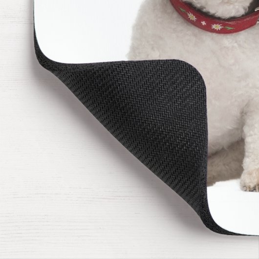 White Bichon Frise Welpe Hund Computer Mousepad (Ecke)