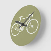 white bicycle runde wanduhr (Winkel)