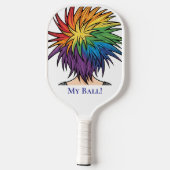 White Big Mouth Pickleball Schläger (Rückseite)