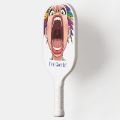 White Big Mouth Pickleball Schläger (Links)