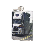 White Big Rig LKWs LKWs Flachmann (Links)