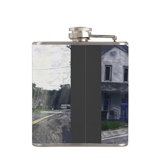 White Big Rig LKWs LKWs Flachmann (Rückseite)