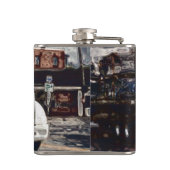 White Big Rig LKWs LKWs Flachmann (Rückseite)