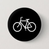 White Bike Route Button (Vorderseite)