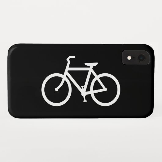 White Bike Route Case-Mate iPhone Hülle (Rückseite (Horizontal))