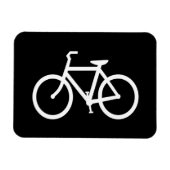 White Bike Route Magnet (Horizontal)