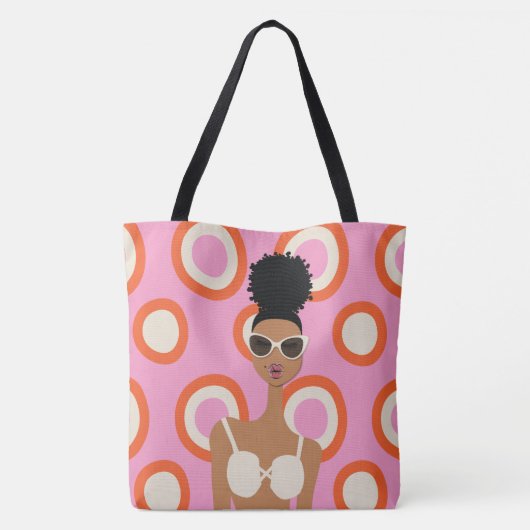 White Bikini Beach Bag Tasche (Rückseite)