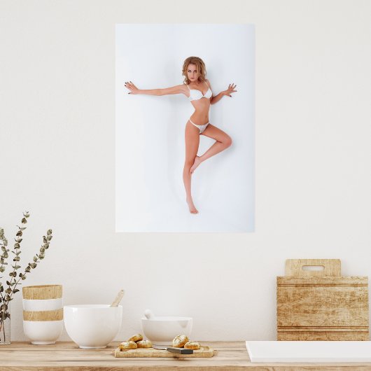 White Bikini Poster (Küche)