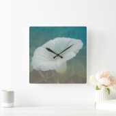White Bindweed - Der wilde, ewige Morgenherrn Quadratische Wanduhr (Zuhause)