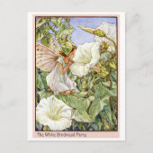 White Bindweed Fairy Postkarte (Vorderseite)