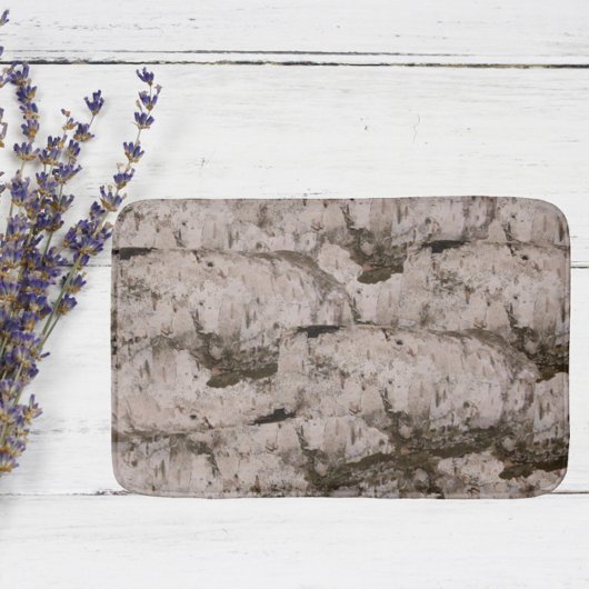 White Birch Bark Badematte