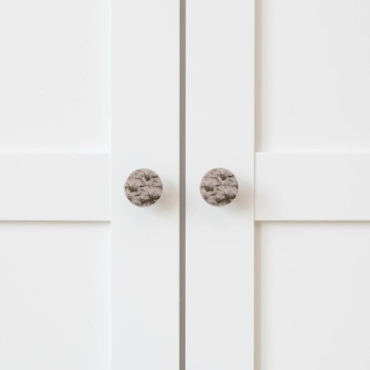 White Birch Bark Keramikknauf