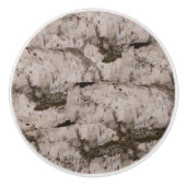 White Birch Bark Keramikknauf (Vorderseite)