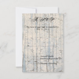 White Birch Trees UAWG RSVP Karte