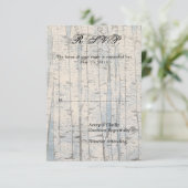 White Birch Trees UAWG RSVP Karte (Stehend Vorderseite)