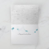 White Birch Wood Wedding Dankeskarte (Innenseite)