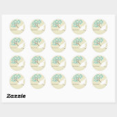 White Bird Baby Shower Stickers (Blatt)